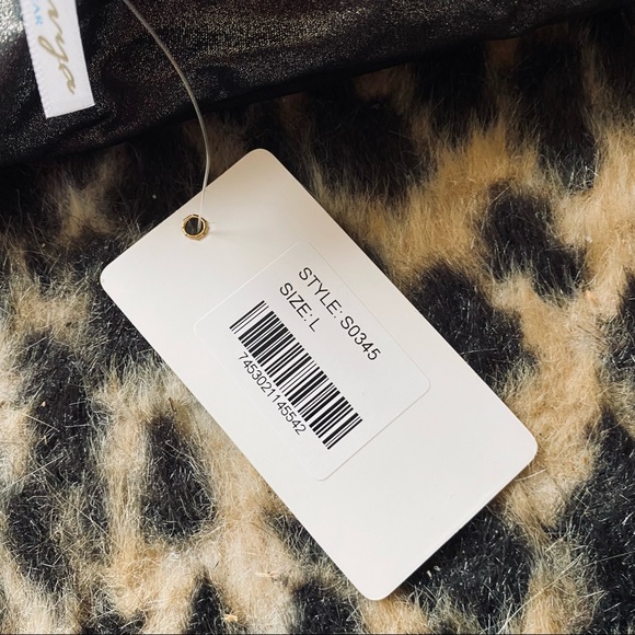 NWT Boutique gunmetal shimmer bandeau bikini - Picture 8 of 9